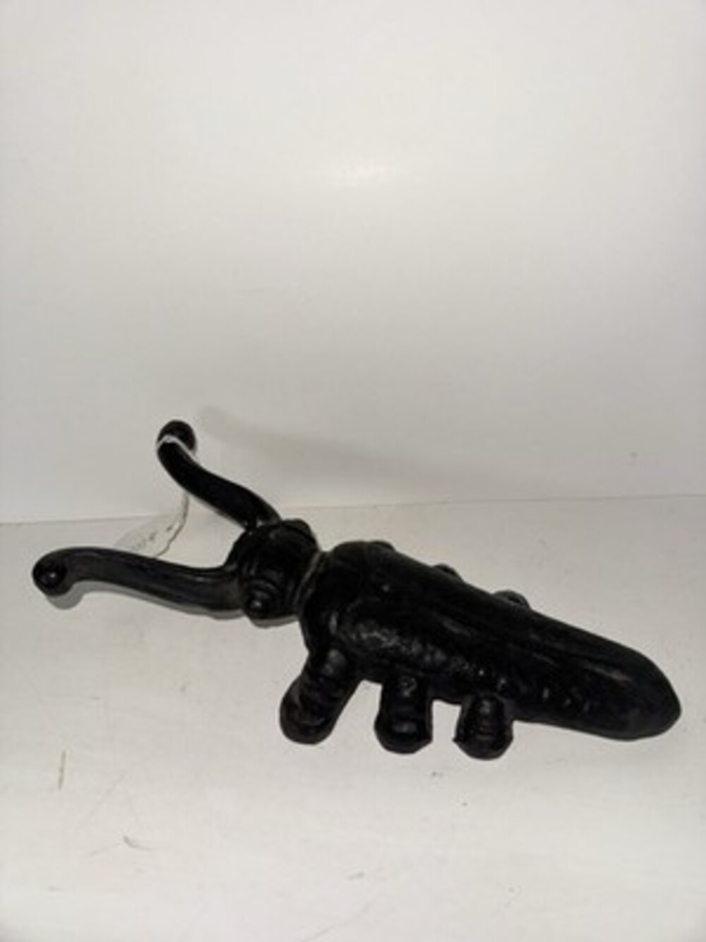 Vintage MCM 10” Cast Iron Beetle Bug Figural Boot Jack Tool Shoe Horn Door Stop